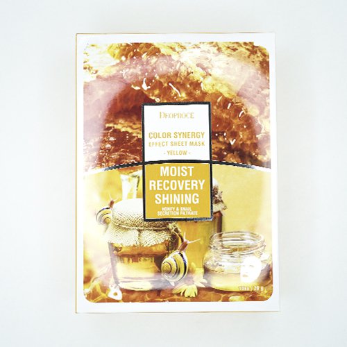 DEOPROCE МАСКА с ЭКСТРАКТОМ РОМАШКИ, МЕДА И УЛИТОЧНОЙ СЛИЗИ 10шт.