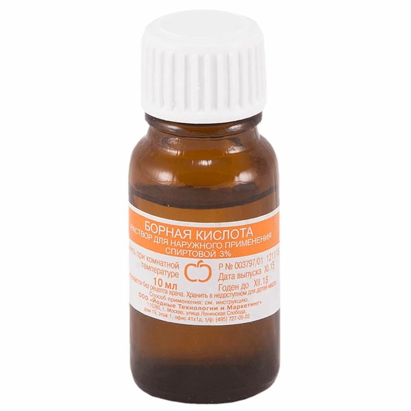 БОРНАЯ К-ТА СПИРТ 3% 10мл