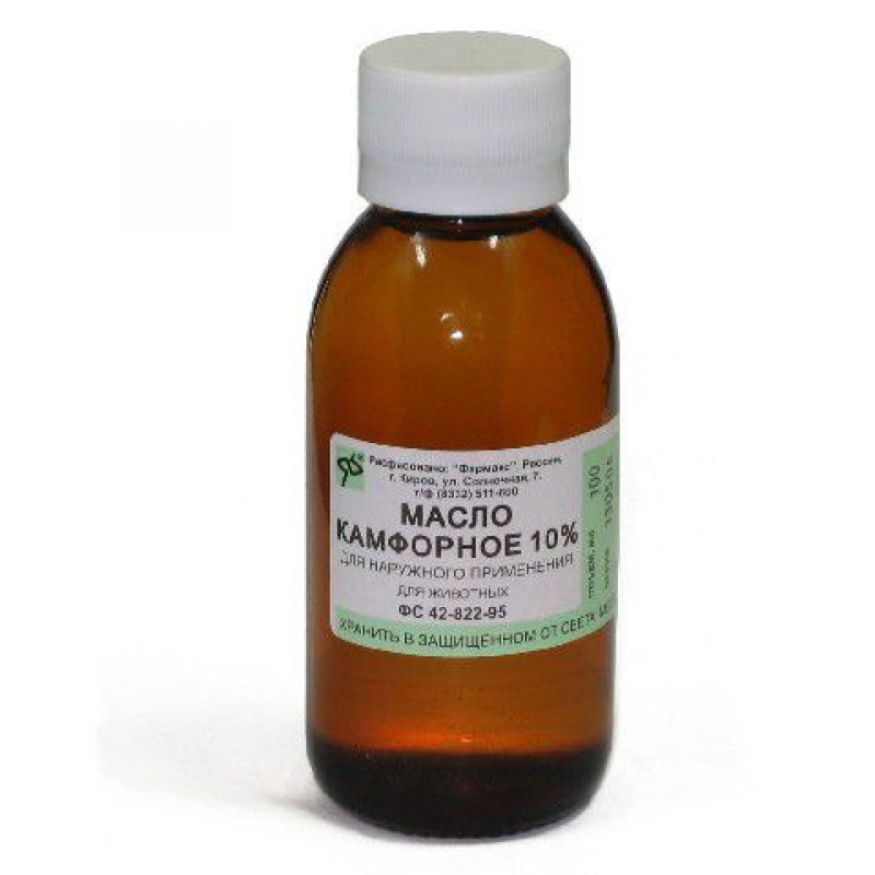 КАМФОРНОЕ МАСЛО 10% 40мл
